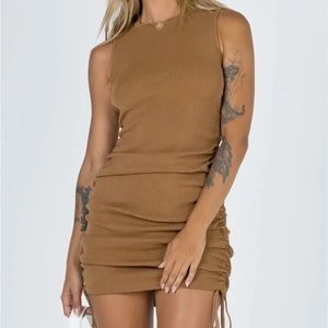 Princess Polly Rouche Tie Dress Size Med